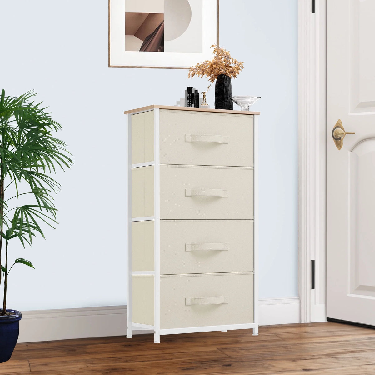 Fabric 4 Drawer Dresser O8280