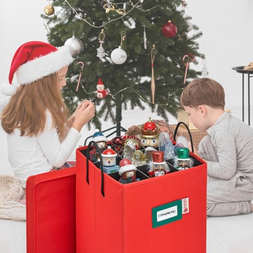Storage Box for Nutcrackers and Figurines with Adjustable Dividers F227