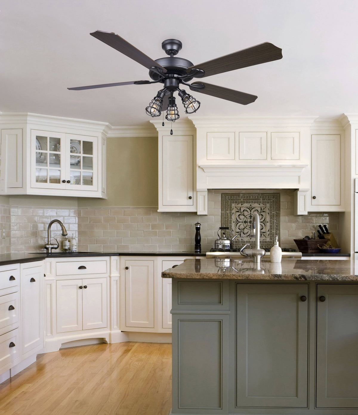 52 inch 3 Light Ceiling Fan in Graphite Q8116
