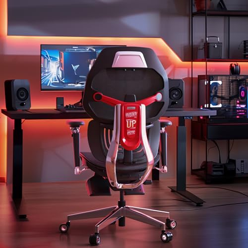 Computer Desk Gaming Chair with Adjustable Lumbar Support 6D Armrest 2D Leather Headrest X8868