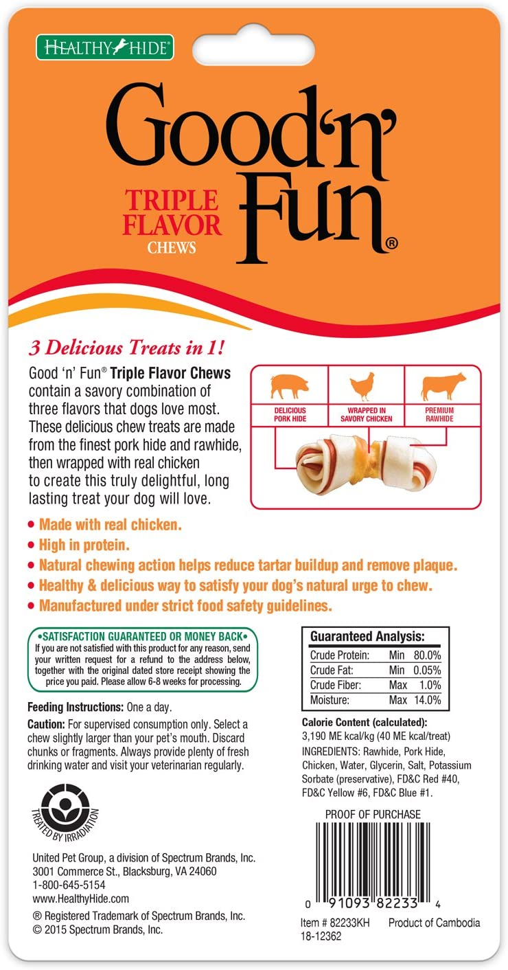 Mini Bones Rawhide Dog Chews, 4 Count (1.7 oz.) O979560