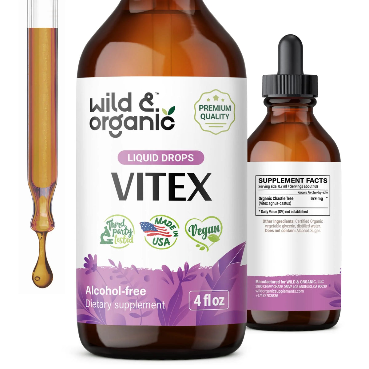 Organic Chasteberry Tincture 4 fl oz Z43229
