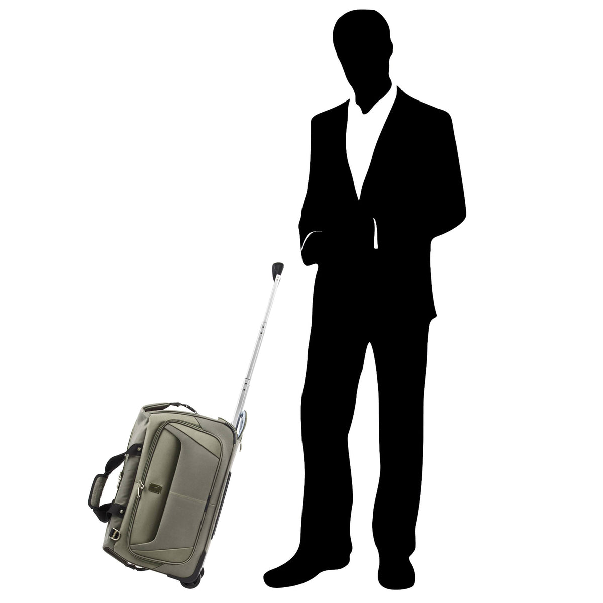 Carry on Rolling Duffel Slate Green T2180