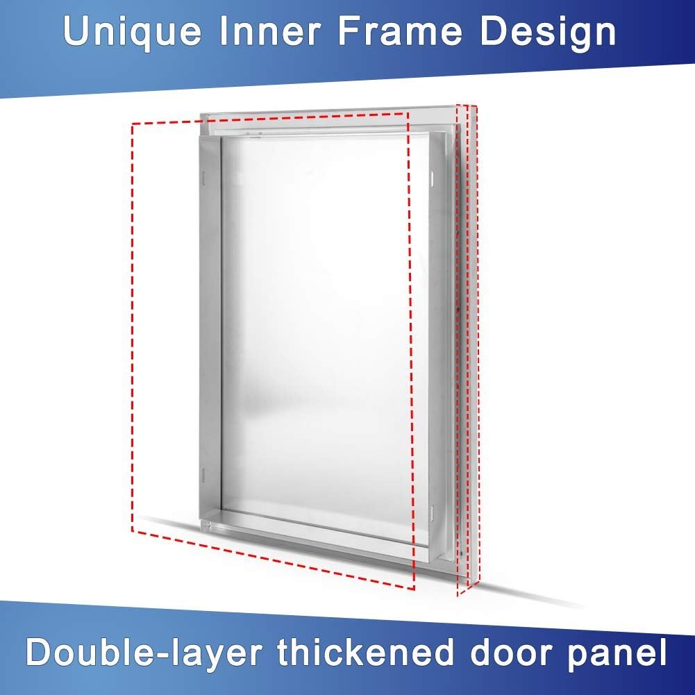 42 W x 21 H Stainless Steel Single Access Door N781953
