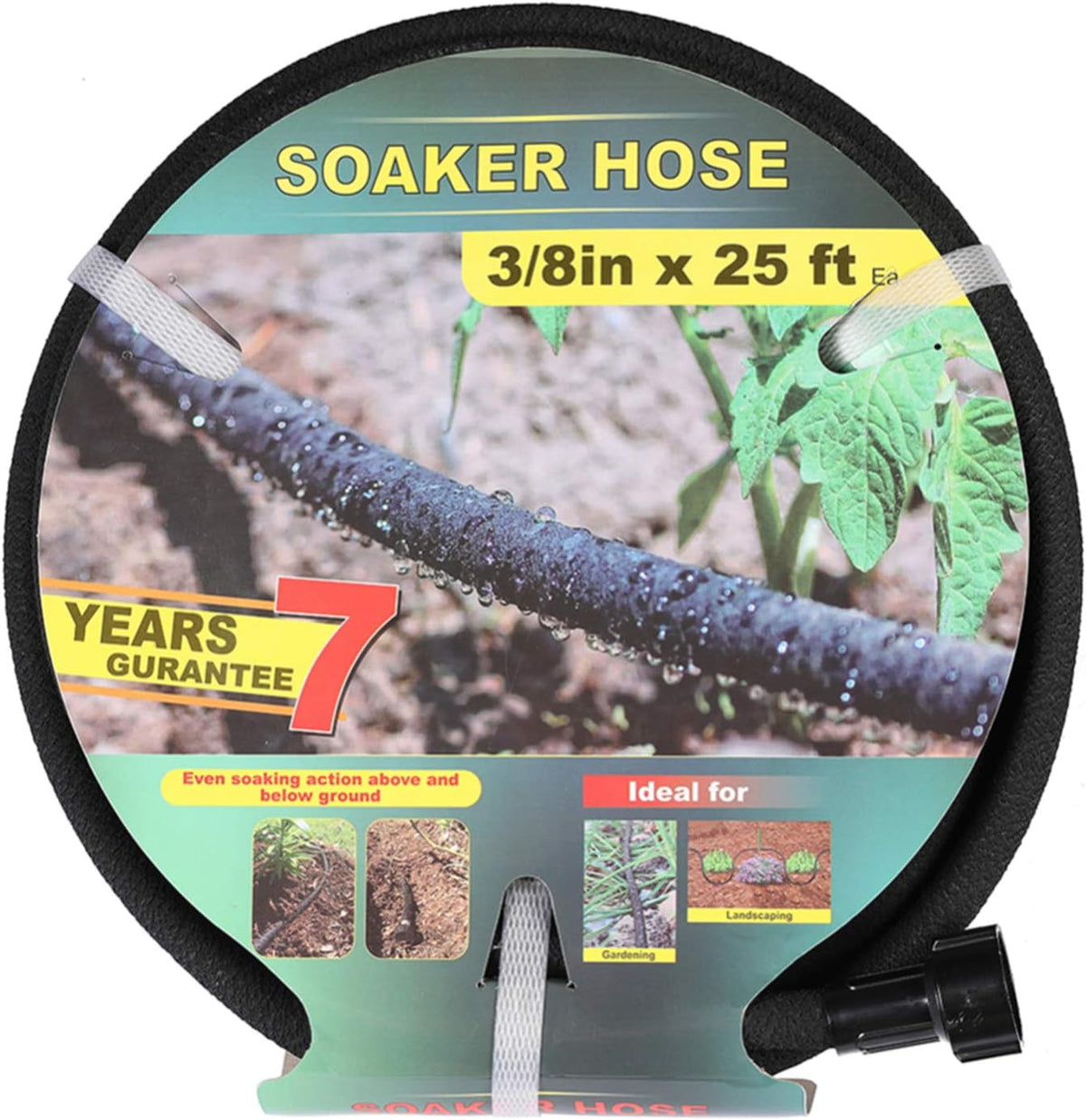 3/8’’ Soaker Hose 100FT Black Pack of 2 T893351