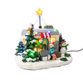 Grey Polyresin LED Christmas Camper O15651