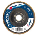 4 Tiger Paw Abrasive Flap Disc, Conical (Ty29), Phenolic Backing, 40Z, 5/8 Arbor Hole, Pack of 10 M180198