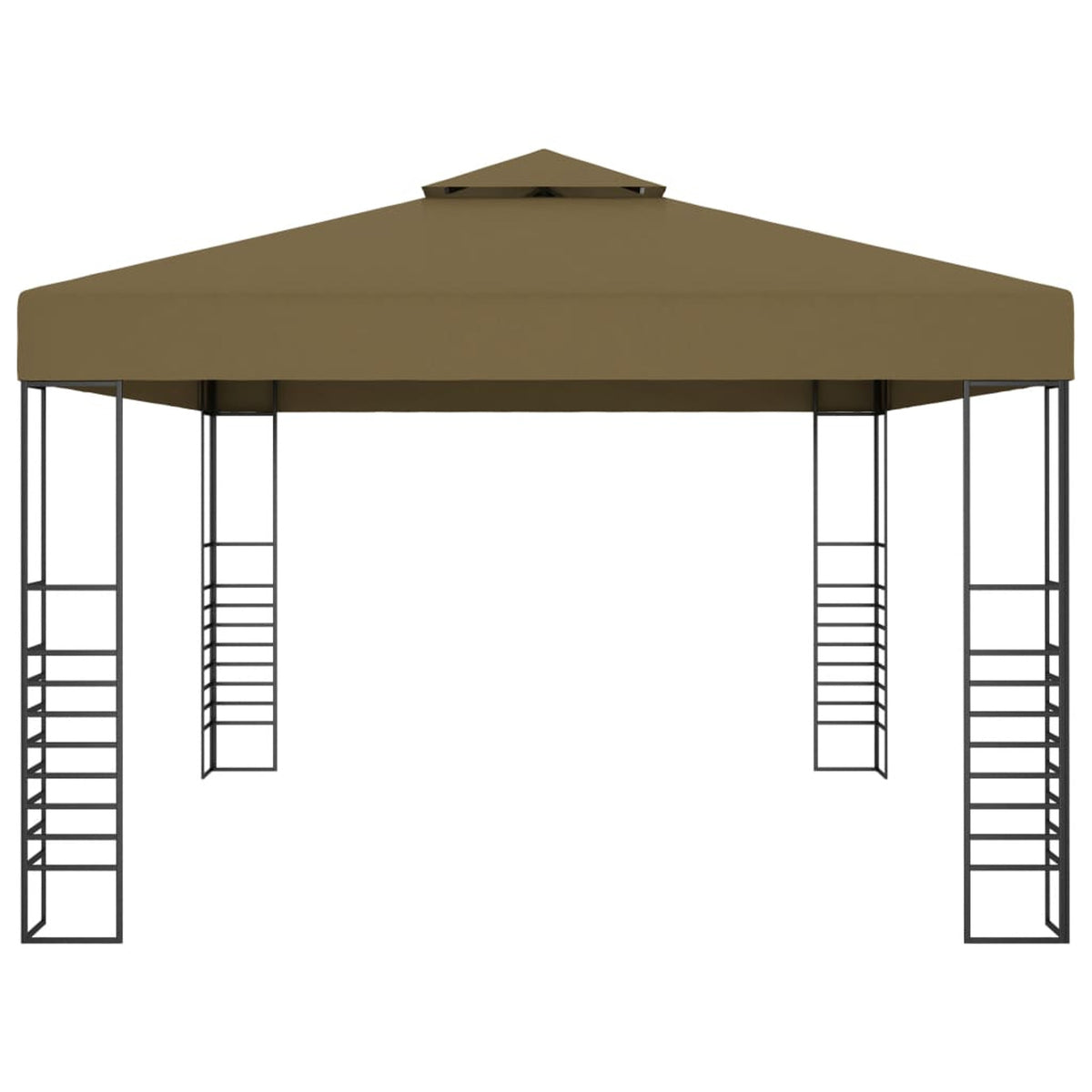 Steel Frame Garden Canopy Tent Sun Shelter Taupe V448