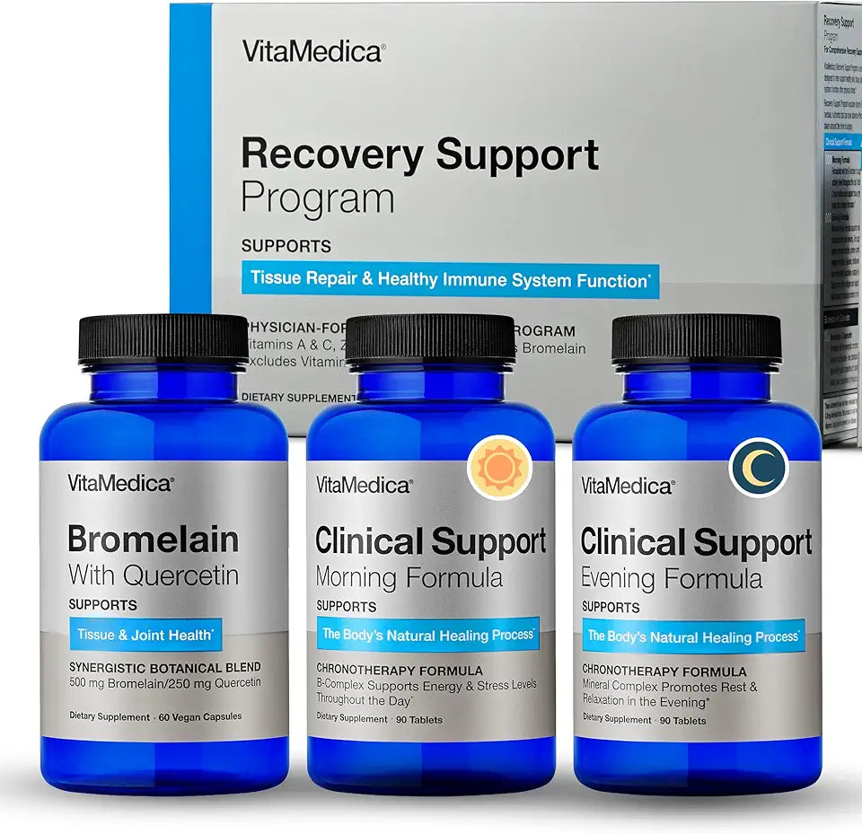 Post Surgery Recovery Support Supplement with Vitamins Minerals Antioxidants Bromelain and Quercetin N246