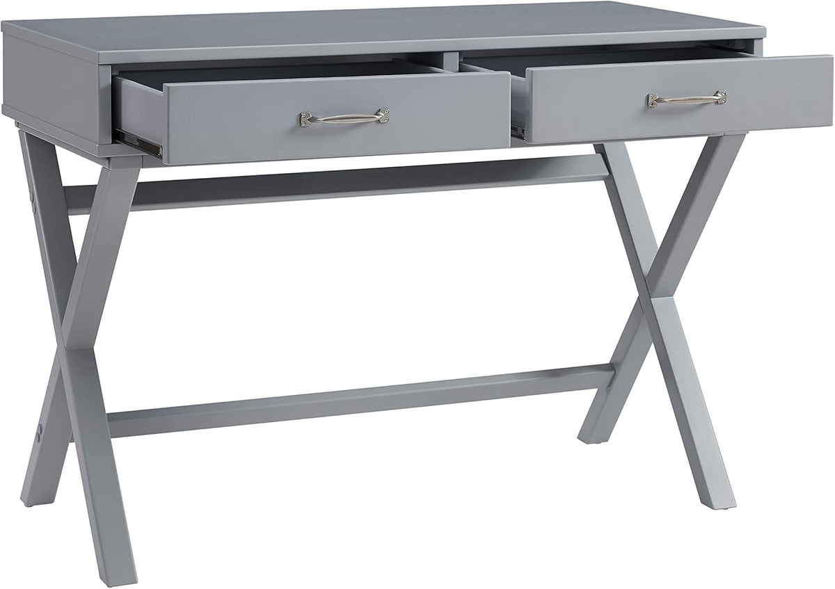 Grey Campaign Style Desk R9974