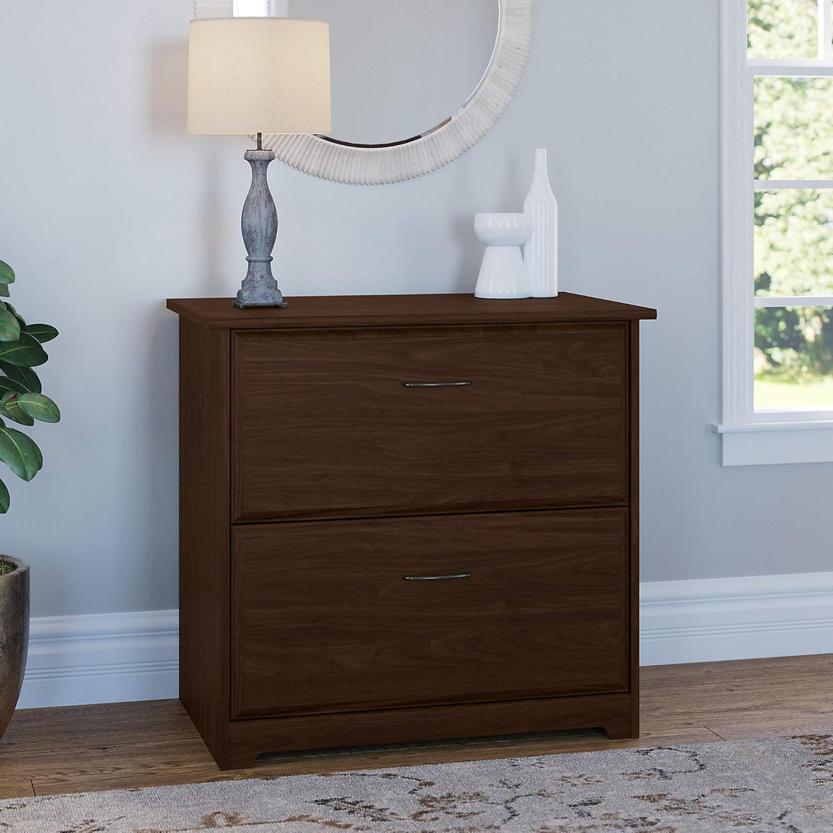 Modern Walnut Lateral File V1644