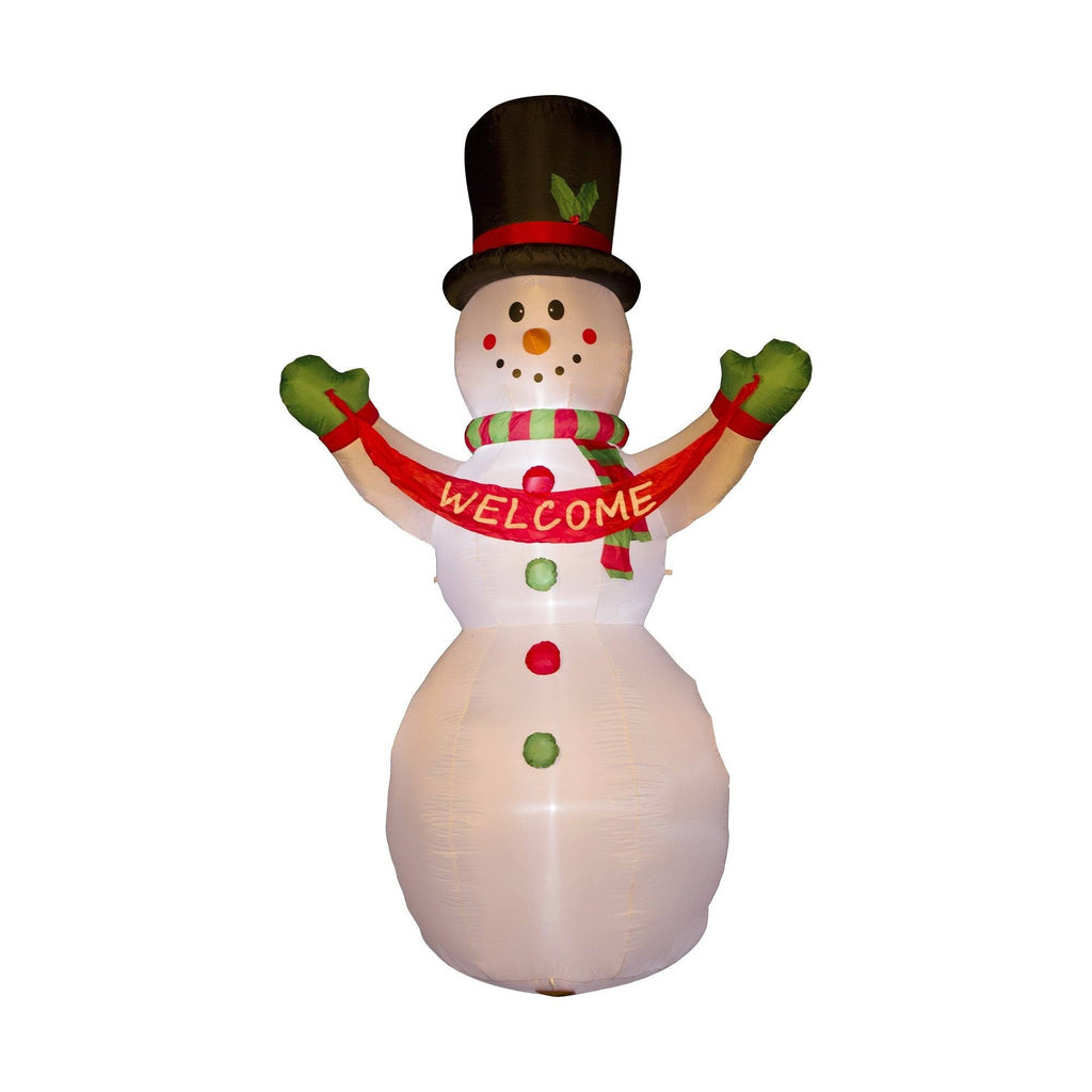 12 Lighted Inflatable Snowman Decor G194171