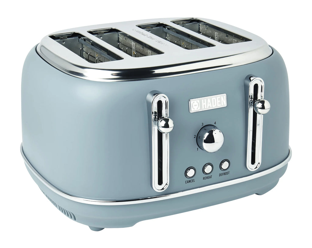 Pool Blue 4 Slice Wide Slot Toaster T5626