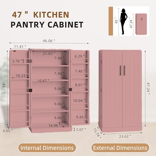 White 5 Layer Storage Cabinet with Adjustable Shelves O502
