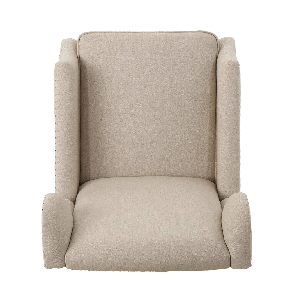 Traditional Wingback Fabric Recliner Chair Z360672