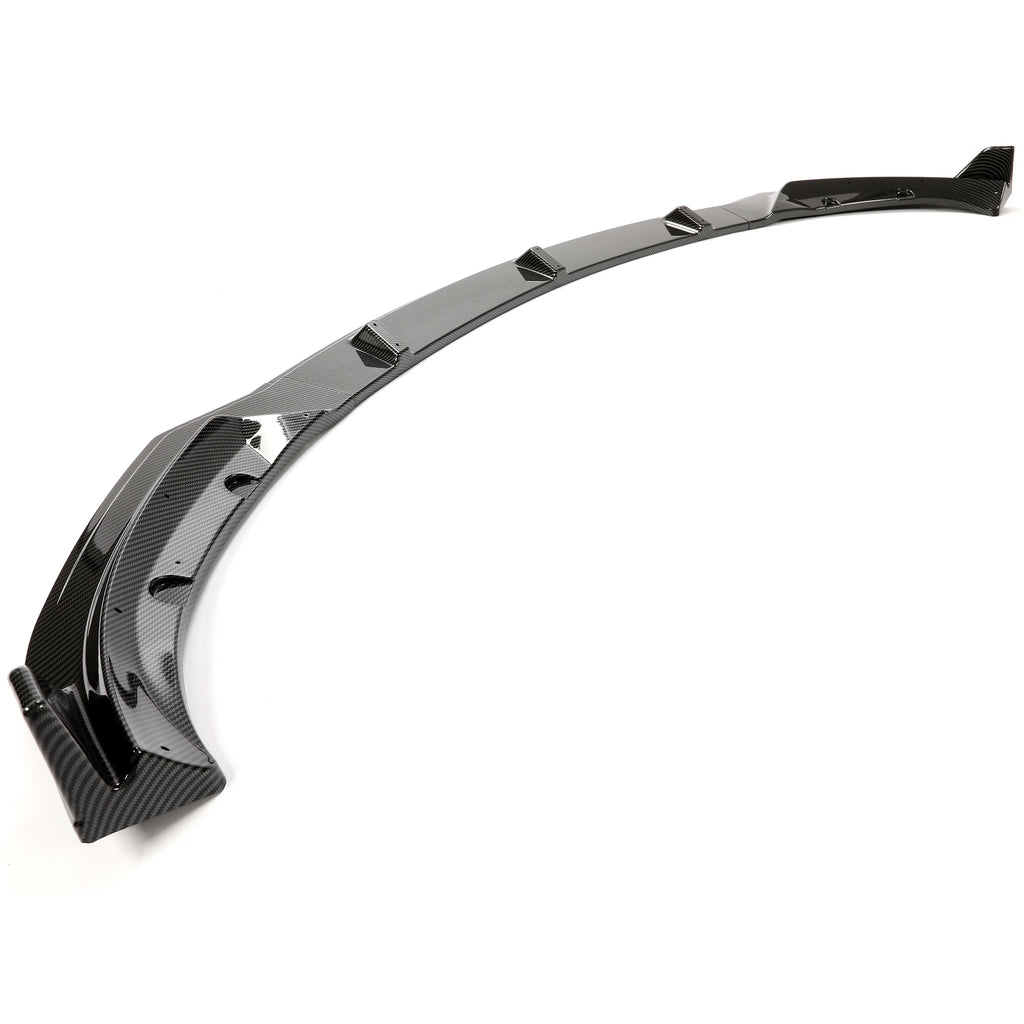 Carbon Fiber Printing Front Bumper Lower Lip Splitter Kit 3PCS I31691