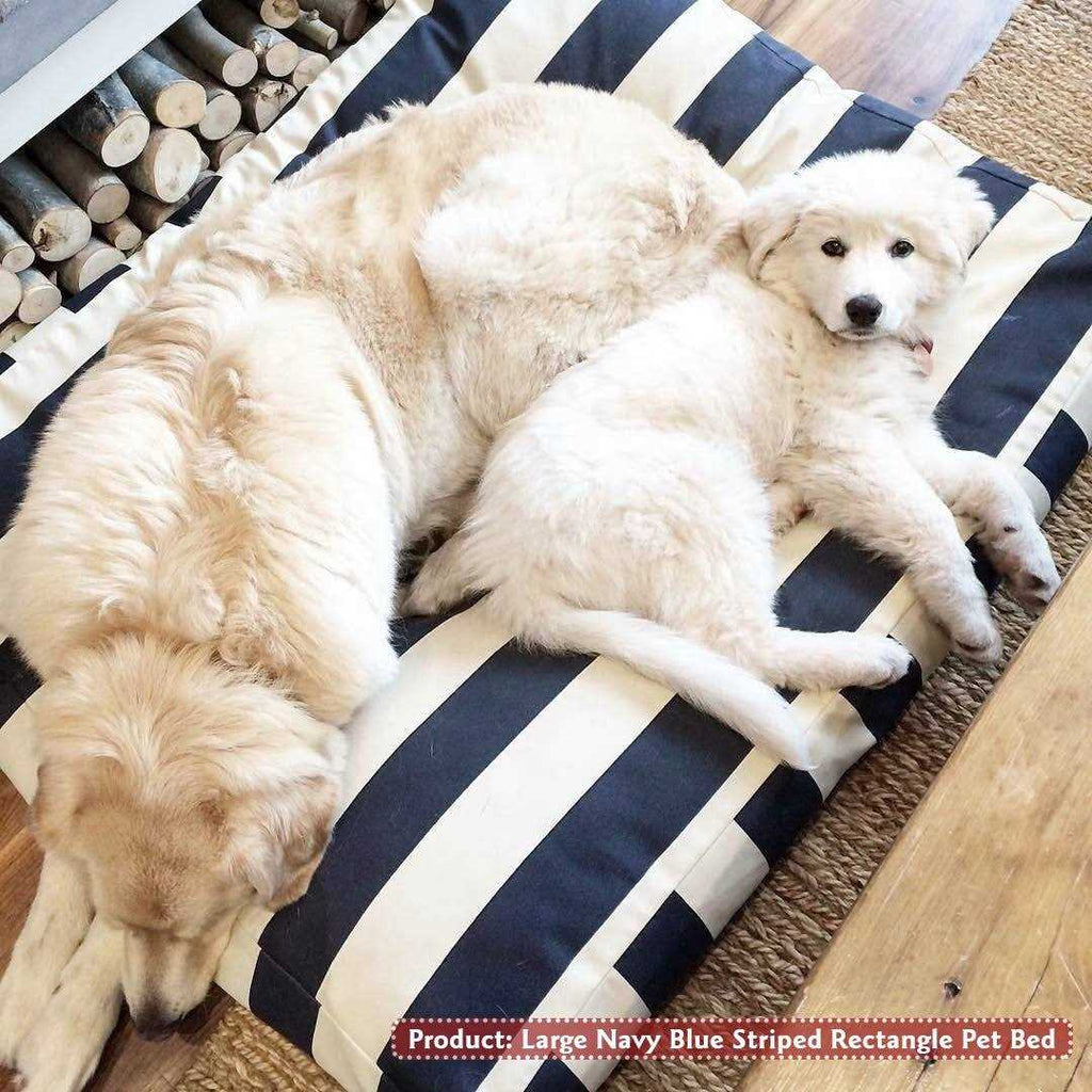 Vertical Stripe Dog Bed P386254