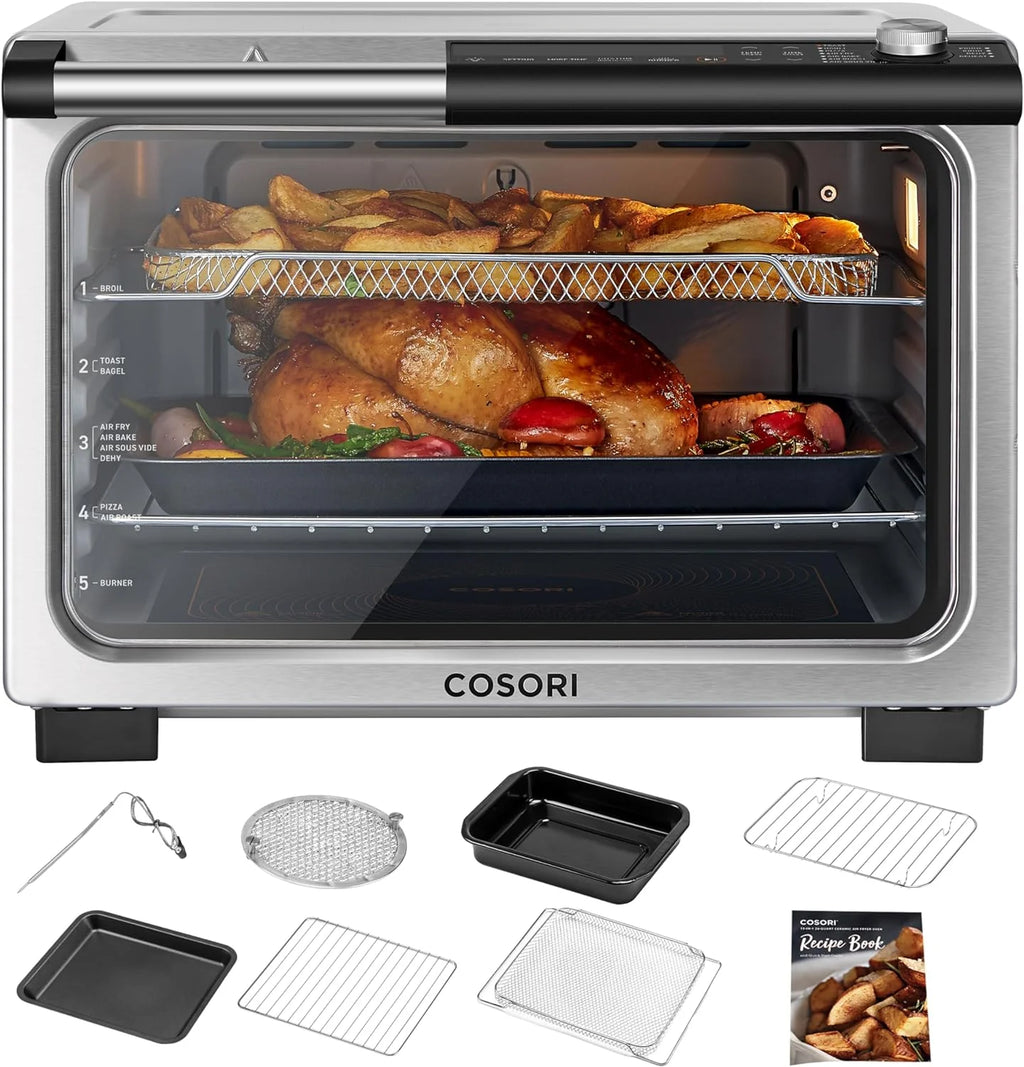 13-in-1 26-Quart Ceramic Air Fryer Toaster Oven Combo C86364