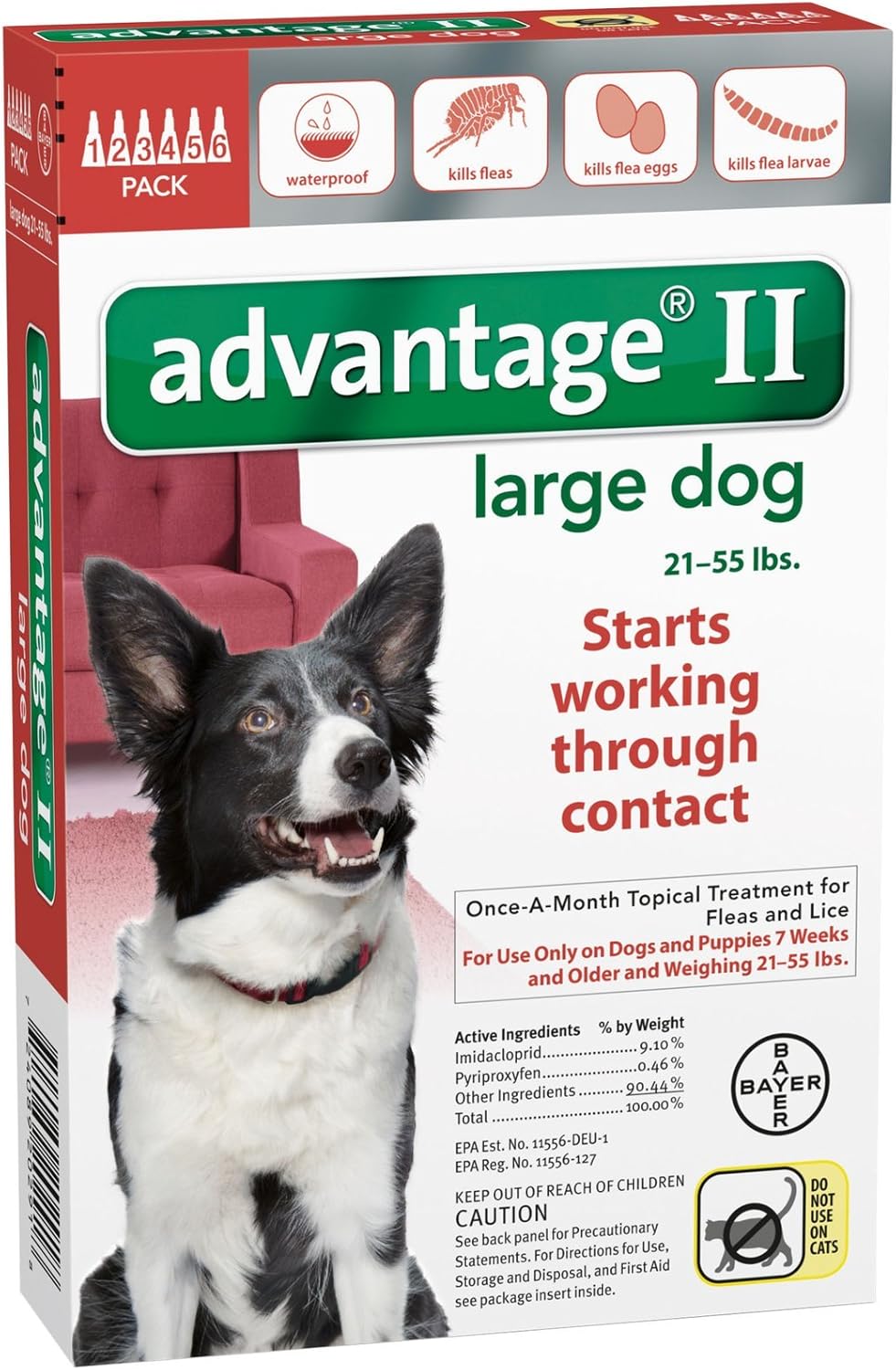 Advantage II Large Dog 6-Pack R3337