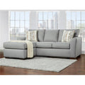 Gray Sectional Sofa with Reversible Chaise Y3330