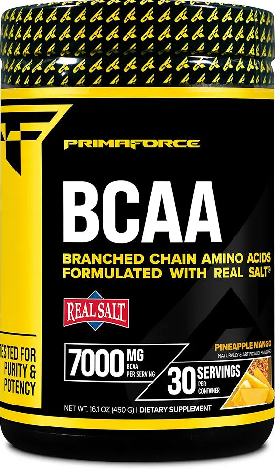 BCAA Powder Pineapple Mango 30 Servings 7000MG 2:1:1 Amino Acids Post-Workout Recovery Drink P9826