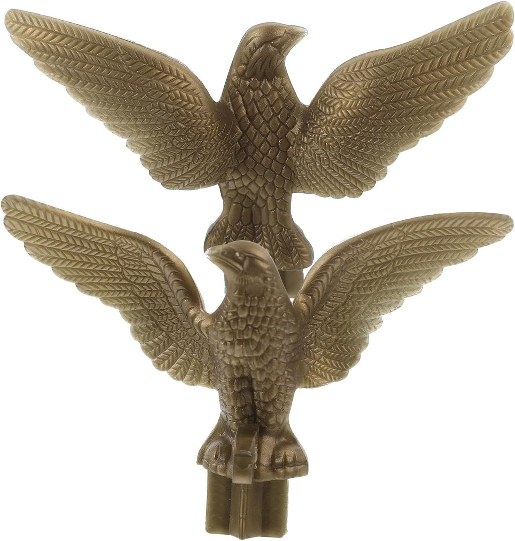 Golden Plastic Eagle Flag Pole Finial Ornament E85954