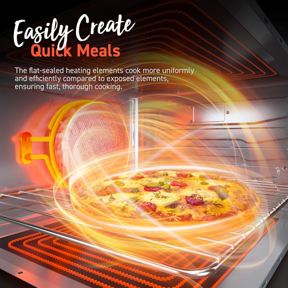13-in-1 26-Quart Ceramic Air Fryer Toaster Oven Combo C86364