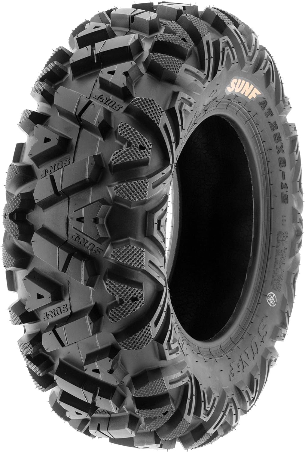 Set of 4 All-Terrain Tire Bundle 24x8-12 Front & 25x11-10 Rear 6 PR Tubeless K379829