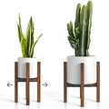Mid Century Solid Wood Acacia Plant Stand Q512277