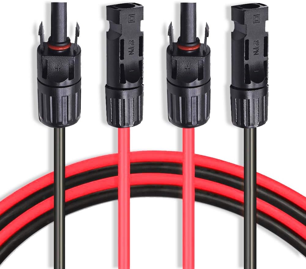 10 AWG 50 Feet Solar Extension Cable with Female and Male Connector F506