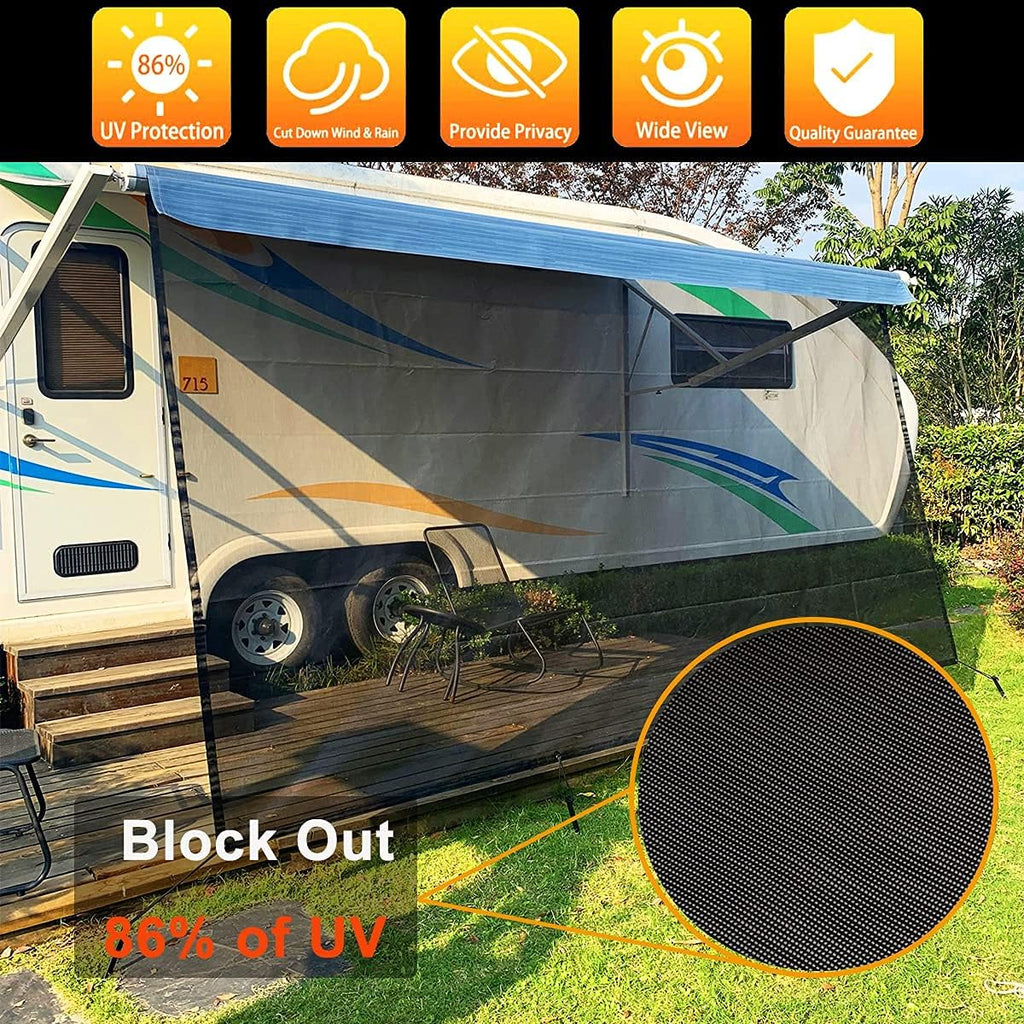 9' X 15' RV Awning Sun Shade Screen B5790