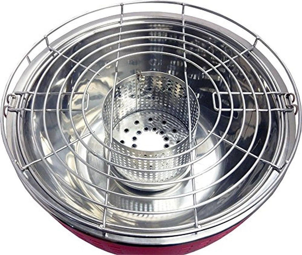 Red Portable Charcoal Grill W46695