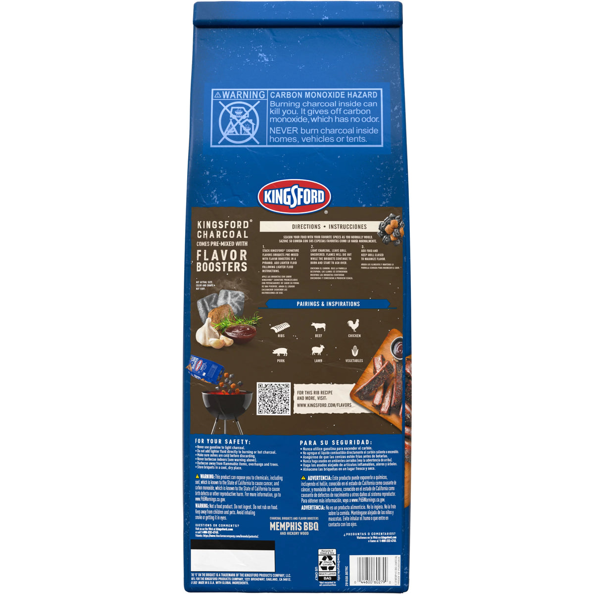 8 lbs BBQ and Hickory Charcoal Briquettes M816962