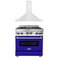 30 in. Gas Range and Range Hood Appliance Package B11911