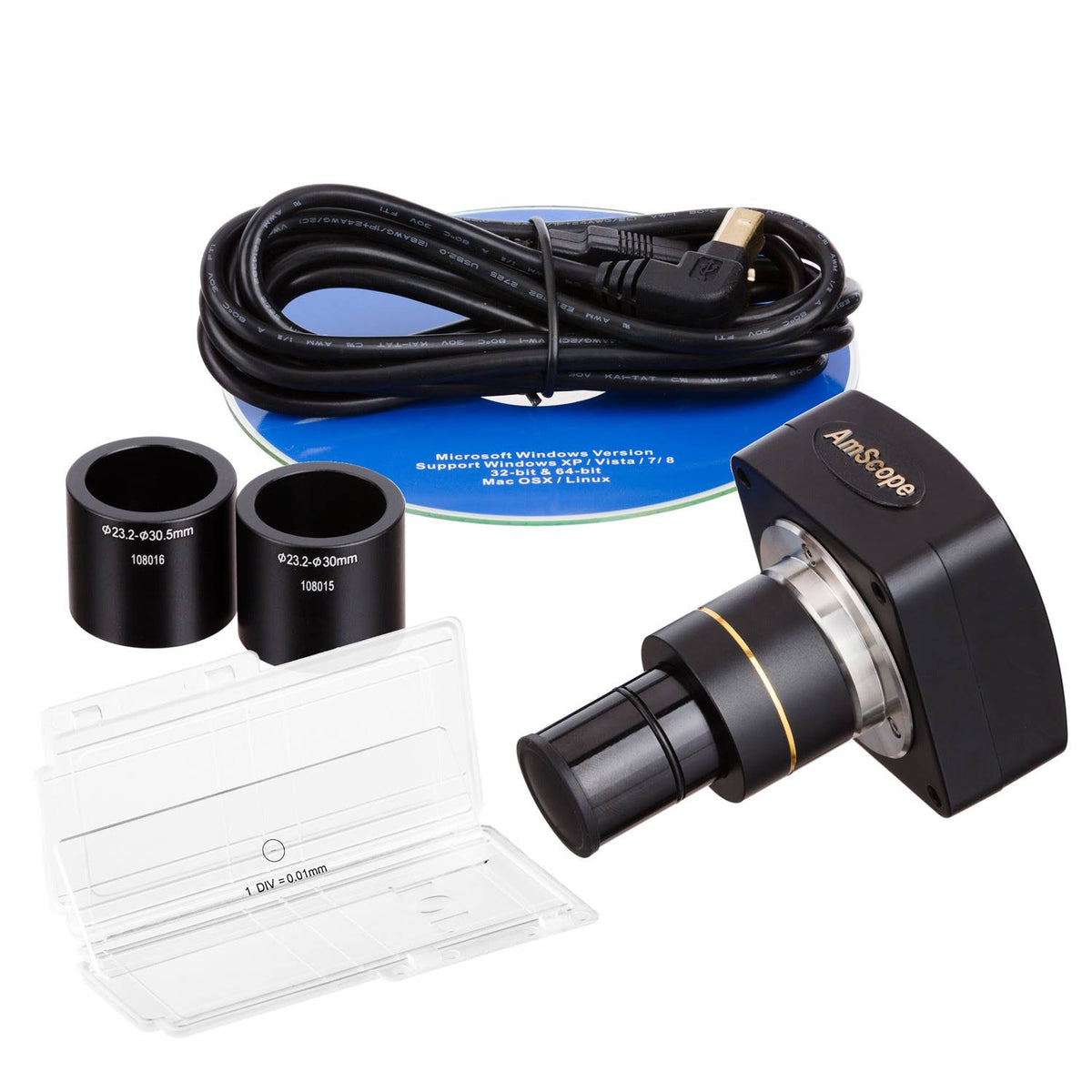 9MP USB2.0 Microscope Digital Camera with Calibration Kit E1240