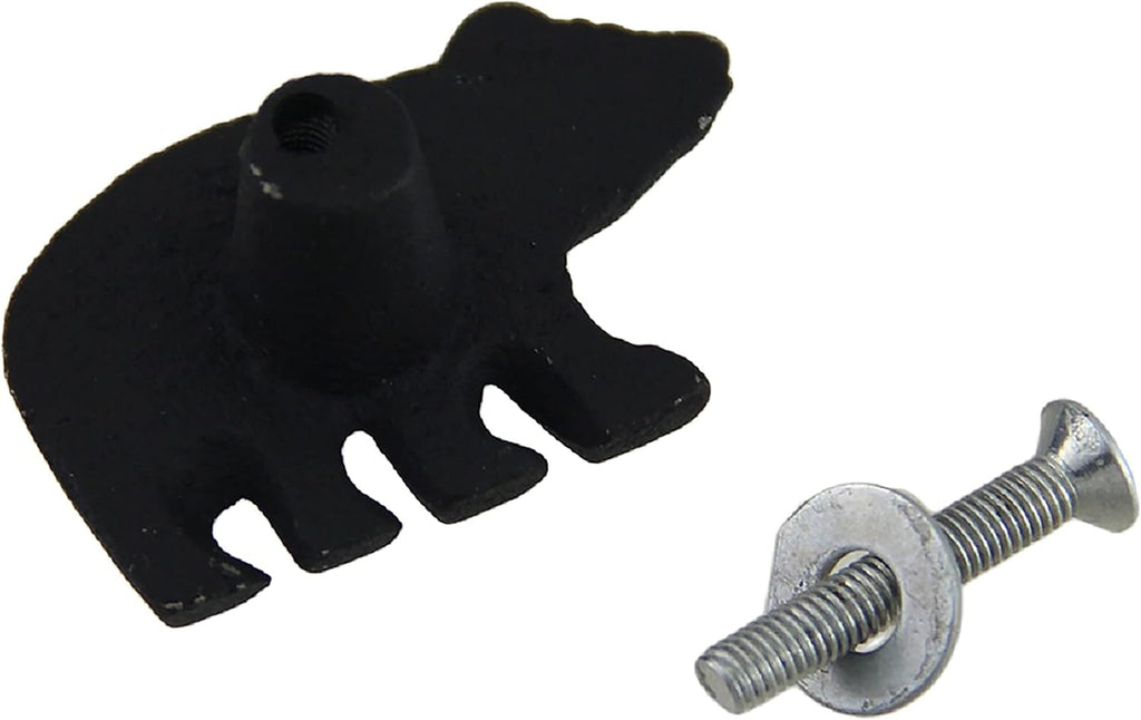 Matte Black Cast Iron Drawer Cabinet Pull Set of 24 Y906692