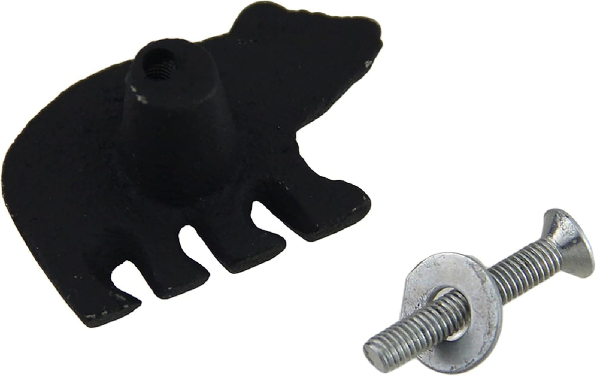 Matte Black Cast Iron Drawer Cabinet Pull Set of 24 Y906692