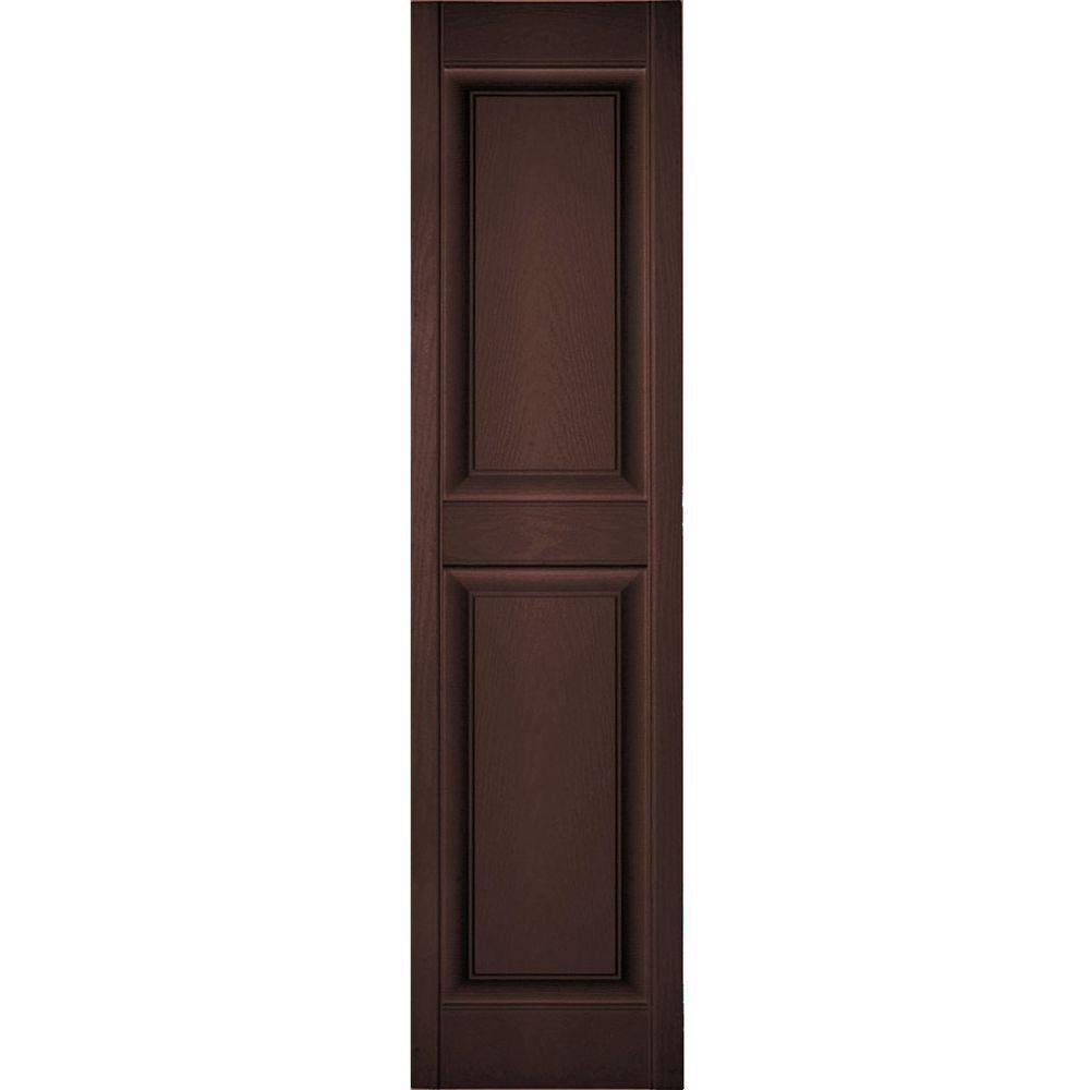14 3/4x22W x 75x22H Vinyl Raised Panel Shutters L783571