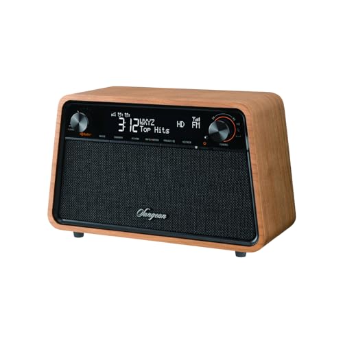 HD Radio AM FM RDS Bluetooth AUX Wooden Cabinet Radio U84782