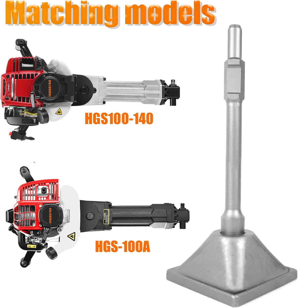 Jack Hammer 1-1/8 inch Tamper Shank and Plate, Dirt Tamper 6 x 6 inch Compactor Plate with Electric Chisel Dirt Compactor, Electric hammer Solid Compactor for Breaker Hammer M5480