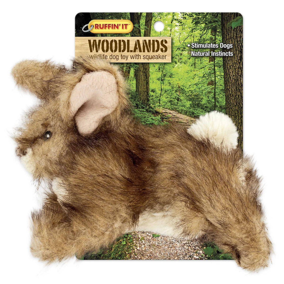 Woodlands Rabbit Plush Dog Toy K677