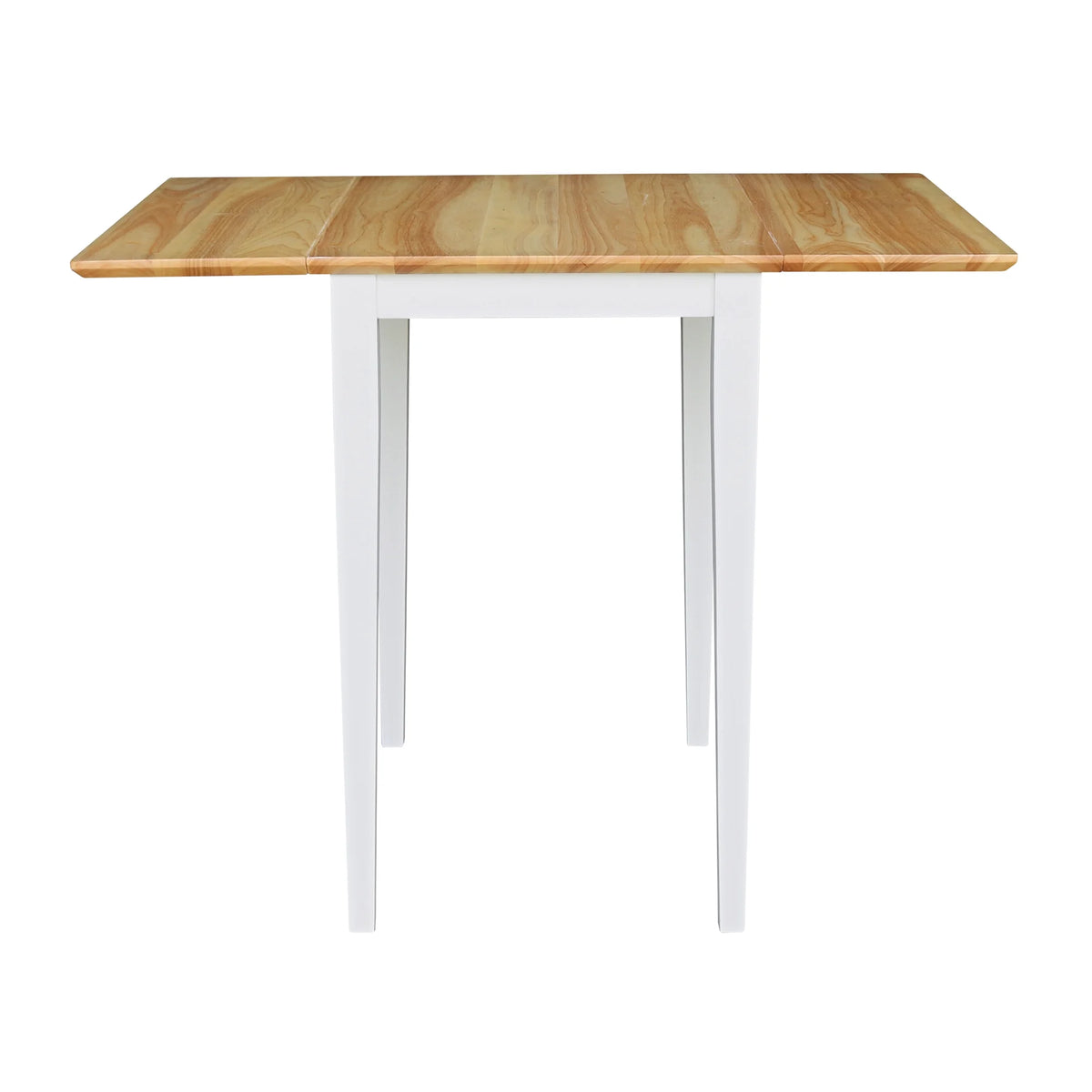 Small Dropleaf Table in White and Natural U14336