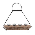 4-Tealight Holders with Handle S1471
