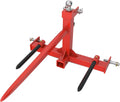 49” Hay Spear 3000lbs Capacity with 2 Stabilizers, 3 Point Trailer Hitch 2" Receiver with Trailer Ball Gooseneck Drawbar for Category 1 Tractor T193