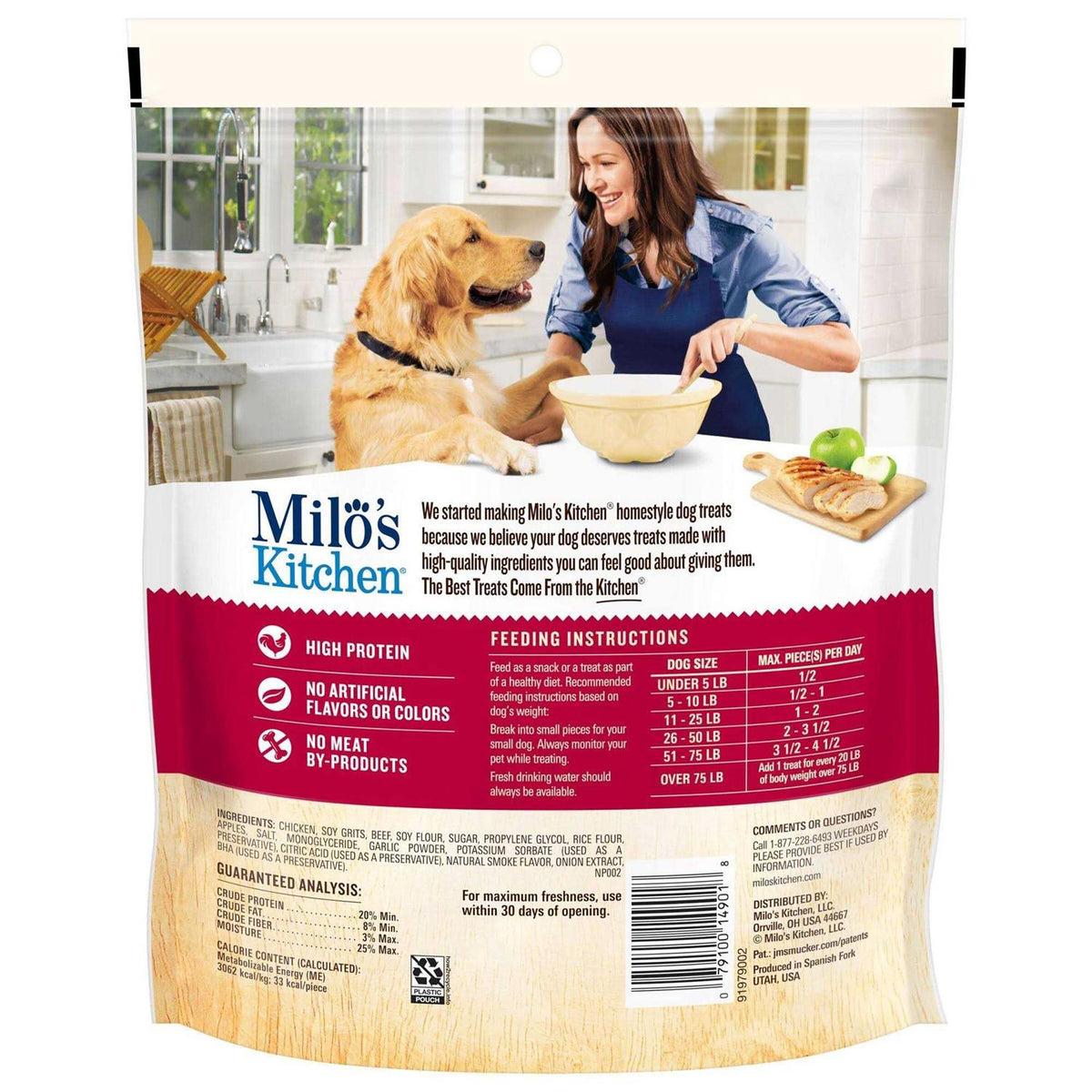 Chicken & Apple Sausage Slices Dog Treats G212