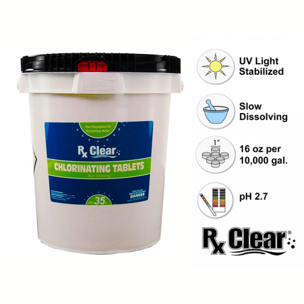 1" Stabilized Chlorine Tablets 35 lb Bucket F667