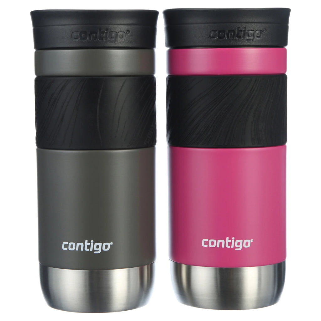 16 oz Insulated Stainless Steel Travel Mug 2-Pack E7802