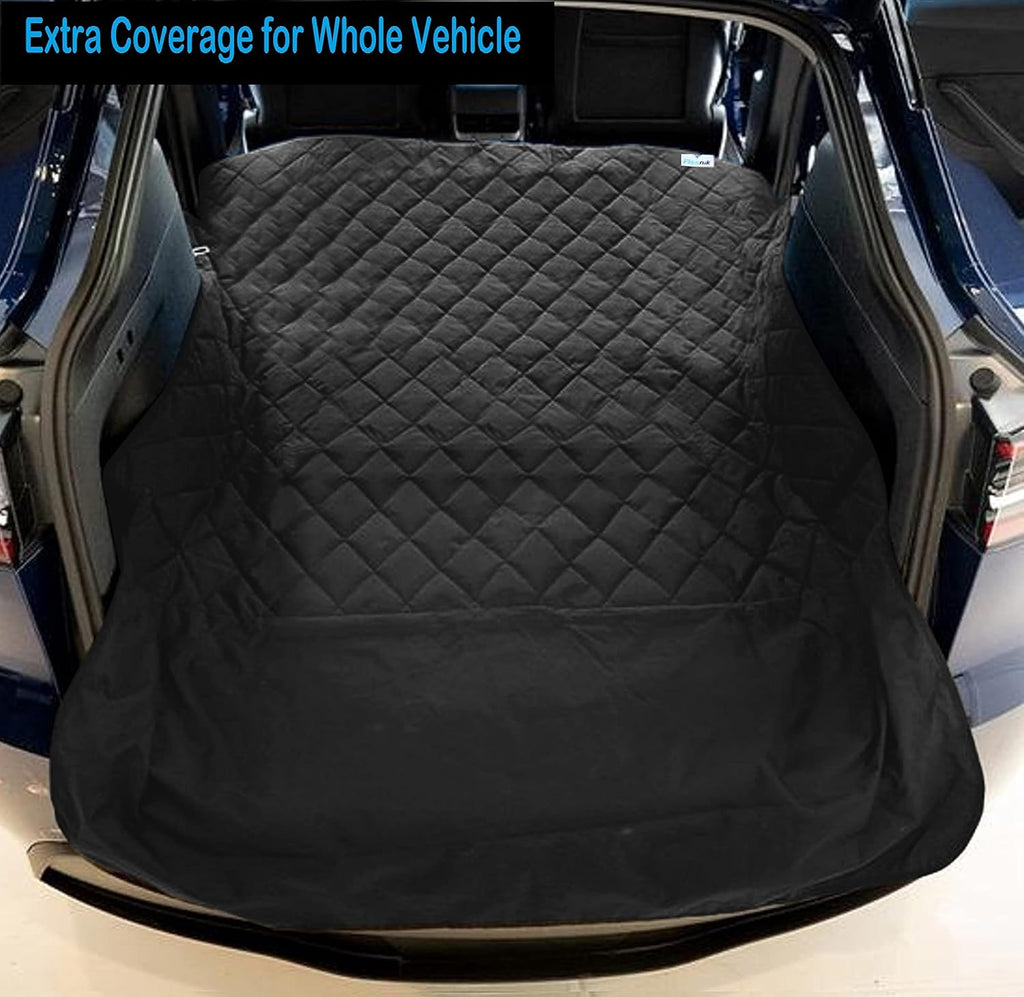 SUV Cargo Liner for Dogs Heavy Duty Waterproof Nonslip Car Trunk Mat Seat Cargo Cover Side and Bumper Protector Pet Cargo Liner Large Standard Universal fit Pack of 2 T681755