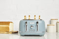 Pool Blue 4 Slice Wide Slot Toaster T5626