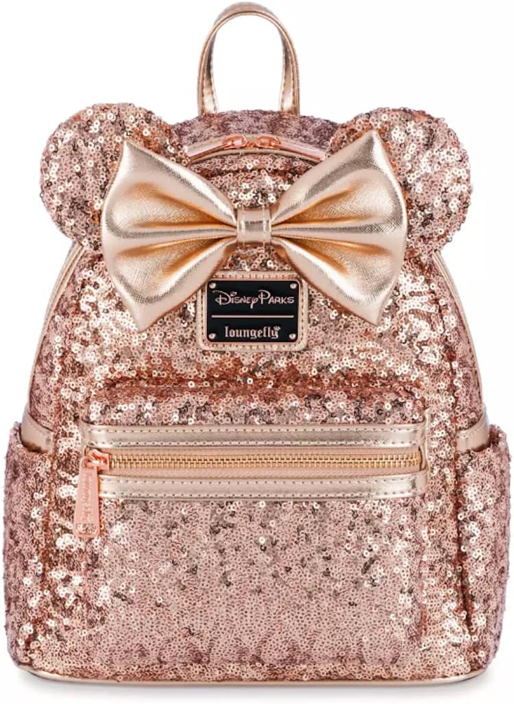 Rose Gold Sequin Mini Backpack R8205